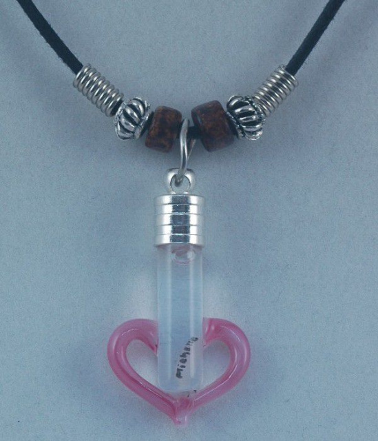 Rice Jewelry Necklace Heart Pink